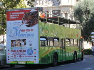 publicidad exterior valencia bus turistic
