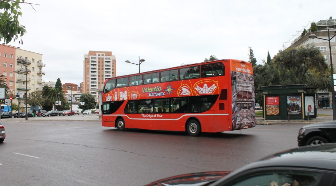 bus turístico Valencia, publicidad exterior