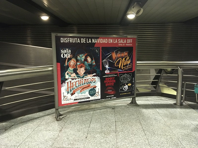 publicidad en el metro