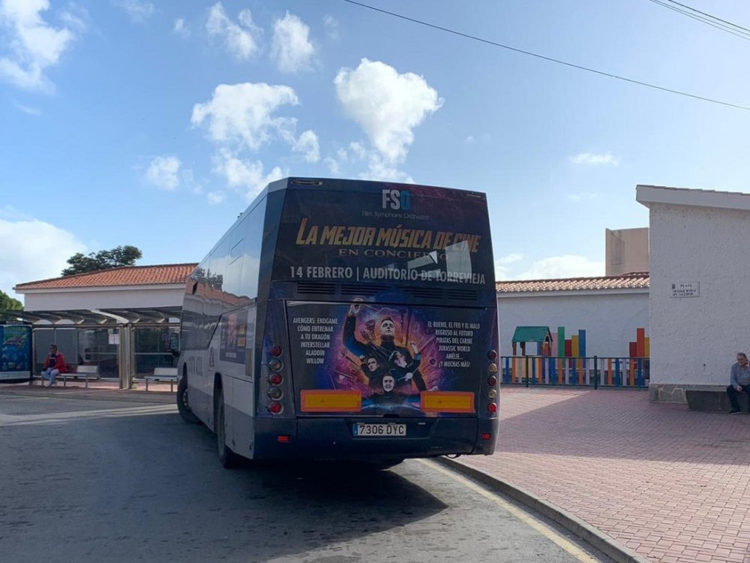publicidad en autobuses Torrevieja