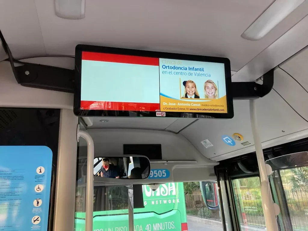 publicidad interiores autobuses málaga